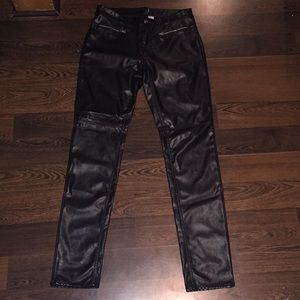 H&M Vegan Leather Jeans